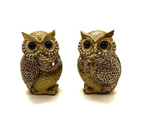 Gold Owl Figurines Bookshelf Decorations - Owl Decorations for Home - Owl Statue - Decorative Accents for Living Room Owl Gift for Owl Lovers Shelf Decorations Gold Decor Accents Small Decor Items Gold Owl Figurines Bookshelf Decorations - Owl Decorations for Home - Owl Statue - Decorative Accents for Living Room Owl Gift for Owl Lovers Shelf Decorations Gold Decor Accents Small Decor Items