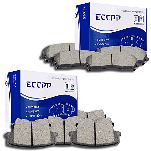 Brake Pads Discs KitsECCPP 8pcs Front Rear Ceramic Disc Brake Pad Set for 2005-2017 Chrysler 300 2009-2017 Dodge Challenger 2006-2017 Dodge Charger 2005-2008 Dodge Magnum