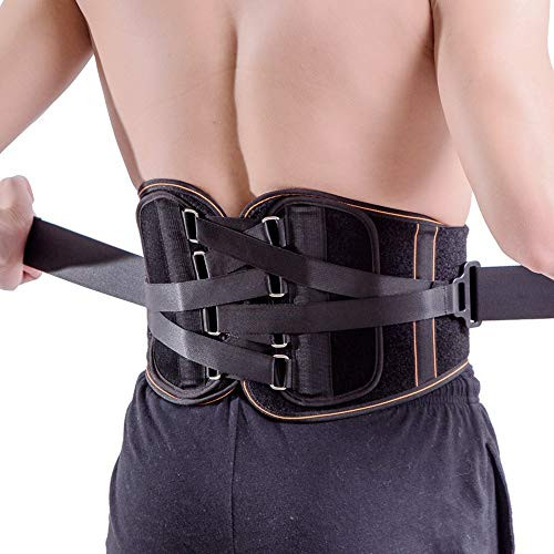 King of Kings Lower Back Brace Pain Relief with Pulley System - Lumbar Support Belt for Women and Men - Adjustable Waist Straps for Sciatica Spinal Stenosis Scoliosis or Herniated Disc - Medium