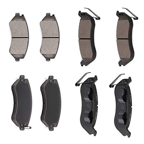 AUTOMUTO Front Rear Ceramic Brakes Pads Set fit for 2003 2004 2005 2006 2007 Jeep Liberty AUTOMUTO Front Rear Ceramic Brakes Pads Set fit for 2003 2004 2005 2006 2007 Jeep Liberty