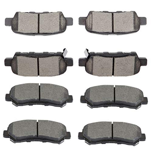 Brake Pads Discs KitsECCPP 8pcs Front Rear Ceramic Disc Brakes Pads Set for 2009-2014 2016 2017 Nissan Maxima
