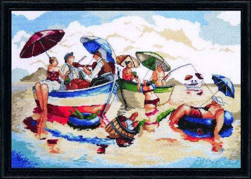 Design Works Crafts Counted Cross Stitch, Water Lunch, 14 by 20 inches
