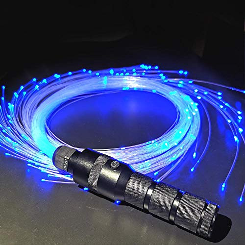 6ft LED Fiber Optic Whip Light Up Rave Toys EDM Flow Dance Festival
