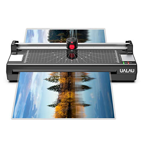 13 Inches Laminator Machine for A3 A4 A6 UALAU 7 in 1 Thermal Laminator with 20 Laminating Pouches Paper Trimmer Corner Rounder Photo Frame for Home School Office Use