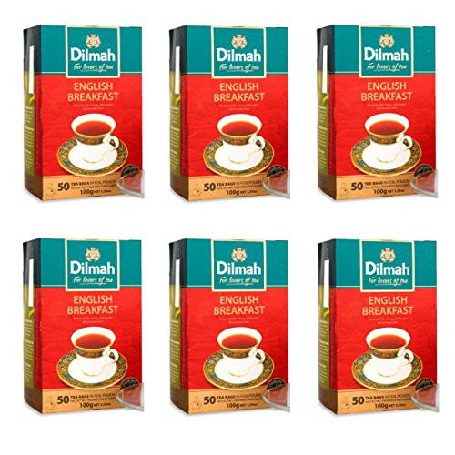 Dilmah English Breakfast Tea - Finest Pure Ceylon Black Tea Box Sri Lanka Dilmah Tea Bags in Foil Pouch - 300 Tea Bags 600g 21.1 oz Dilmah English Breakfast Tea - Finest Pure Ceylon Black Tea Box Sri Lanka Dilmah Tea Bags in Foil Pouch - 300 Tea Bags 600g 21.1 oz