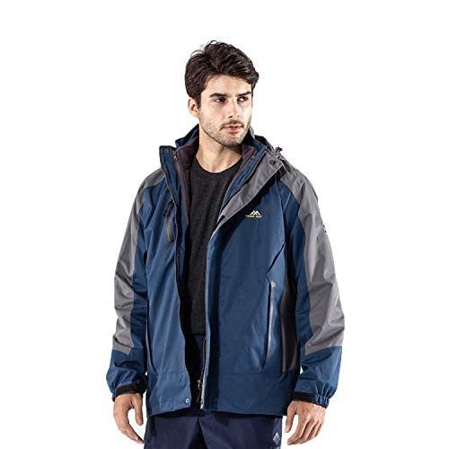 Mens Waterproof Ski Jacket Warm Winter Snow Coat Mountain Windbreaker Hooded Raincoat Snowboarding Jackets Rain Jacket Winter Warm Snow Coat