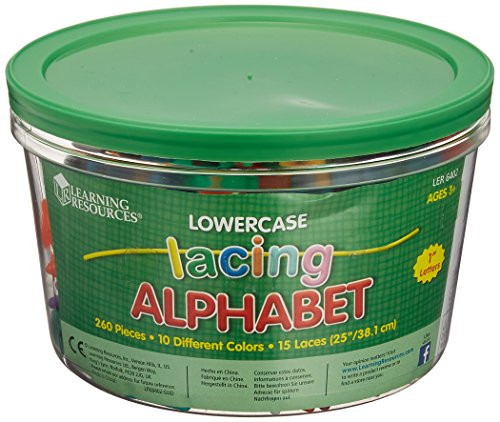 Learning Resources LER6402 Lowercase Lacing Letters