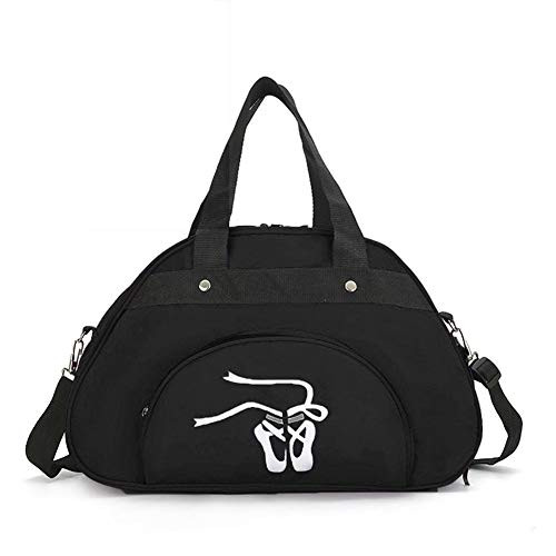 WEISIPU Nylon Dance Duffle Bag - Girls Garment Shoe Dance Sports Bags Ballet Slippers  Black WEISIPU Nylon Dance Duffle Bag - Girls Garment Shoe Dance Sports Bags Ballet Slippers  Black