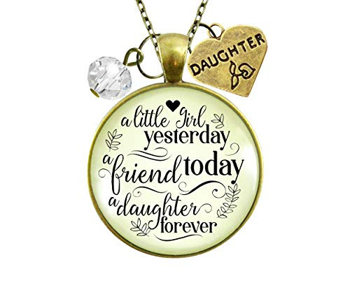 Gutsy Goodness 24 inch A Daughter is First Best Forever Friend Necklace Mom BFF Jewelry Gift Gutsy Goodness 24 inch A Daughter is First Best Forever Friend Necklace Mom BFF Jewelry Gift