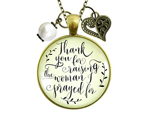Gutsy Goodness 24 inch To His Mother In Law Necklace Thank You For Raising the Woman I Prayed Faith Wedding Jewelry Gutsy Goodness 24 inch To His Mother In Law Necklace Thank You For Raising the Woman I Prayed Faith Wedding Jewelry