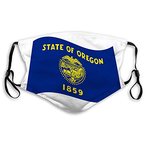 NYNELSONG Safety Cover Reusable Outdoor Covers Oregon Flag Waving on White Background USA State Outdoor Cover