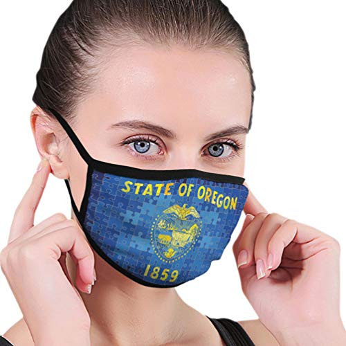 NYNELSONG Safety Cover Reusable Outdoor Covers Oregon Flag Made Puzzle Background Polyester Covers NYNELSONG Safety Cover Reusable Outdoor Covers Oregon Flag Made Puzzle Background Polyester Covers