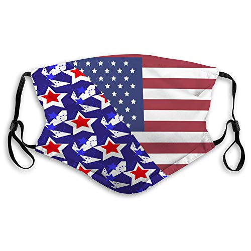 NYNELSONG Safety Cover Reusable Outdoor Covers American USA Flag Seamless Patterns Independence Polyester Covers NYNELSONG Safety Cover Reusable Outdoor Covers American USA Flag Seamless Patterns Independence Polyester Covers