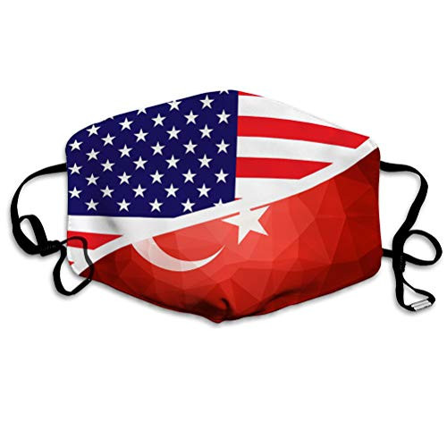 NYNELSONG Adjustable Safety Covers for Most People Turkey Flag Abstract Polygon Background Comfortable Covers NYNELSONG Adjustable Safety Covers for Most People Turkey Flag Abstract Polygon Background Comfortable Covers