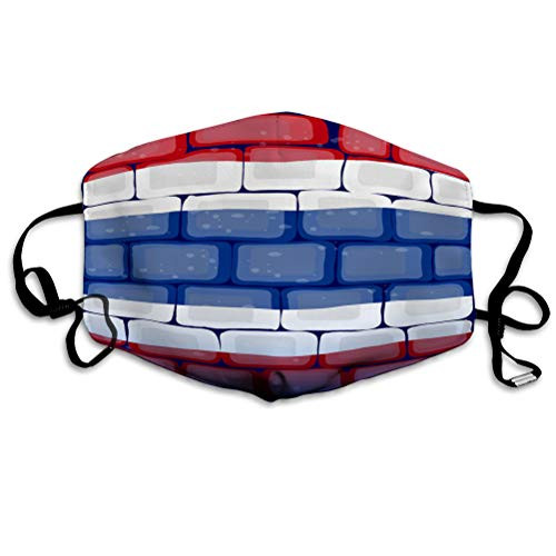 NYNELSONG Safety Cover Reusable Outdoor Covers Thailand Flag on The Wall Outdoor Cover NYNELSONG Safety Cover Reusable Outdoor Covers Thailand Flag on The Wall Outdoor Cover