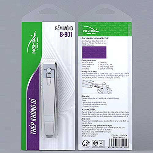 Nghia Stainless Steel Cuticle Nipper B.901- Kem Cat Da Nghia - Made In VietNam Nghia Stainless Steel Cuticle Nipper B.901- Kem Cat Da Nghia - Made In VietNam