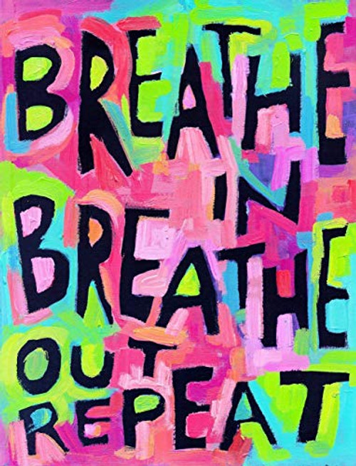 ? Breathe in Breathe Out   Wall Poster Art Yoga Meditation Dojo Studio