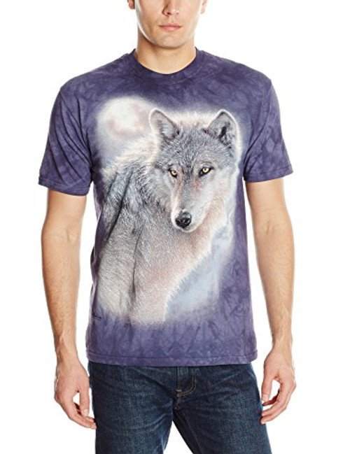 The Mountain Adventure Wolf Adult T-Shirt Blue XL The Mountain Adventure Wolf Adult T-Shirt Blue XL