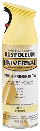Rust-Oleum 282813 Universal All Surface Spray Paint, 12 oz, Matte Citron