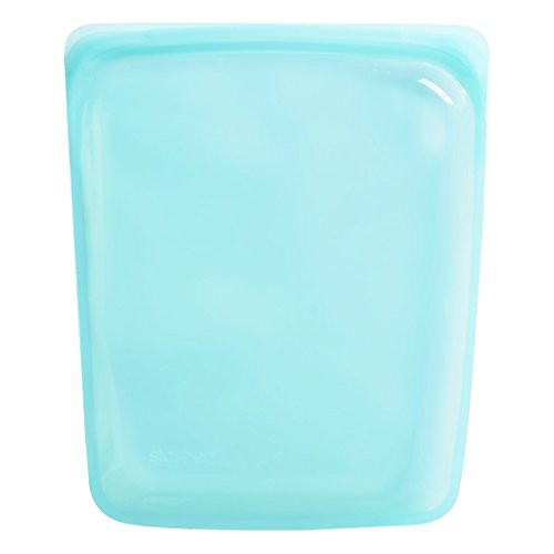 Stasher STHG03 Reusable Silicone Food Bag Sandwich Sous Vide Storage, 10" (1/2 Gallon), Aqua Stasher STHG03 Reusable Silicone Food Bag Sandwich Sous Vide Storage, 10" (1/2 Gallon), Aqua