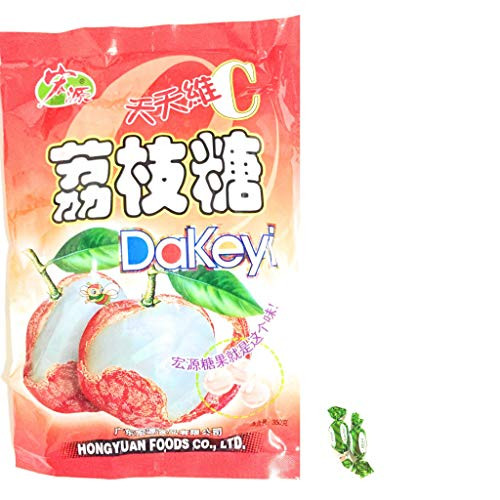 Hong Yuan Lychee Candy And 2 Garden Mint Crunch Candies