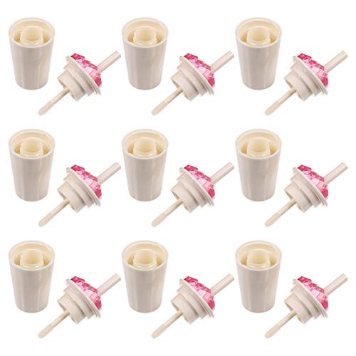 Lurrose 16Pcs Empty Lip Gloss Tubes with Wand Mini Refillable Lip Balm Bottles Drink Bottle Shape Lip Gloss Tube Containers for Lip Samples Travel Split Women Girls DIY Makeup