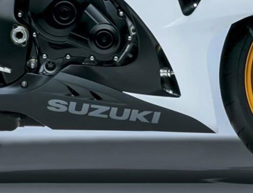 Suzuki Side Decal Decal 30cm 2pcs. Set  Silver