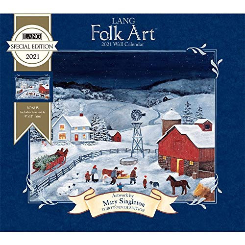 The Lang Companies 2021 Lang Folk Art Special Edition Wall Calendar