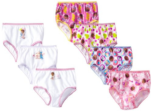 Disney Little Girls 7 Pack Doc McStuffins Underwear Assorted 4T