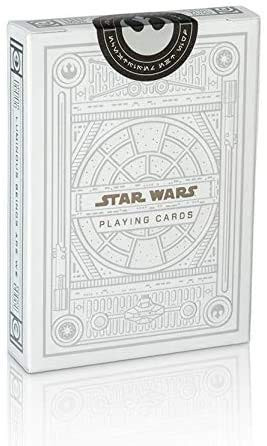 SYNCSPIKE Star Wars Light Side Silver Edition Playing Cards  White   White