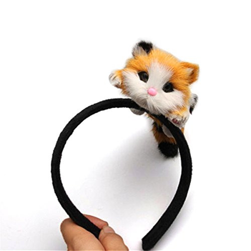 Women Girls 3D Cat Ear Headband Lovely Hair Hoop Kitten HairBand for Halloween Costume Party Cosplay Women Girls 3D Cat Ear Headband Lovely Hair Hoop Kitten HairBand for Halloween Costume Party Cosplay