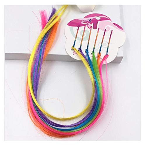 Muchengy Hair tie 1pc Children Wig Braids Multi-Color Mini Clip Kids Elastics Hair Bands Girl Cute Hair Accessories Korean Style Hair Rope  Color   8