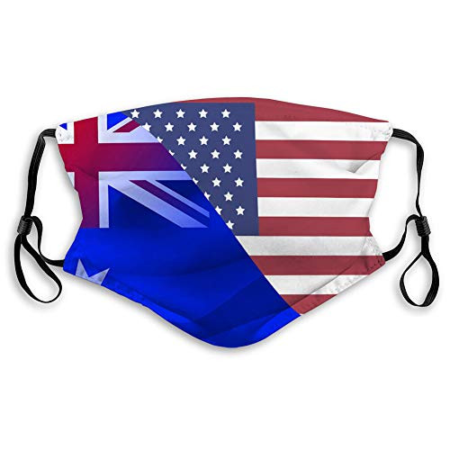 Safety Scarf decoration Reusable Outdoor Covers Abstract Australian flag in the wind Adjustable Covers