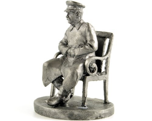 Tin toy soldiers. USSR. Iosif (Joseph) Stalin. Yalta. February of 1945. Metal sculpture, statue. Collection 54mm miniature (scale 1/32) figurine