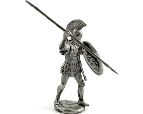 Greek Hoplite, 4th century BC metal sculpture. Collection 54mm (scale 1/32) miniature figurine. Tin toy soldiers Greek Hoplite, 4th century BC metal sculpture. Collection 54mm (scale 1/32) miniature figurine. Tin toy soldiers