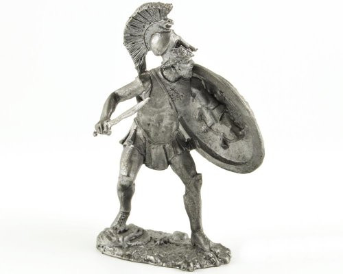 Spartan hoplite 5 Cent BC metal sculpture. Collection 54mm (scale 1/32) miniature figurine. Tin toy soldiers Spartan hoplite 5 Cent BC metal sculpture. Collection 54mm (scale 1/32) miniature figurine. Tin toy soldiers
