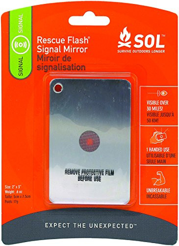 S.O.L. Survive Outdoors Longer Rescue Flash Mirror 0140-1003