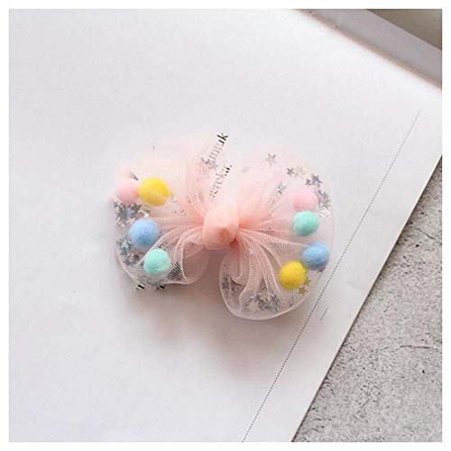 Pudwy Girls Tulle Hair Bow Clips Colorful Mini Fluffy Ball Pom Poms Stars Lined Alligator Hairpin Hair Accessories Incarnadine Pudwy Girls Tulle Hair Bow Clips Colorful Mini Fluffy Ball Pom Poms Stars Lined Alligator Hairpin Hair Accessories Incarnadine