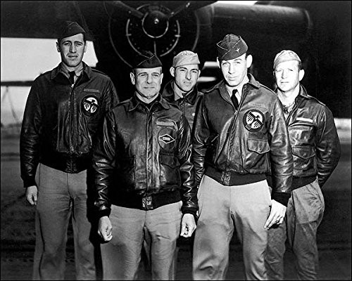 Jimmy Doolittle w B-25  and  Crew WWII 8x10 Silver Halide Photo Print