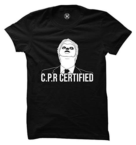 Haase Unlimited CPR Certified - Dwight Dummy Face Ladies T-Shirt  Black Medium