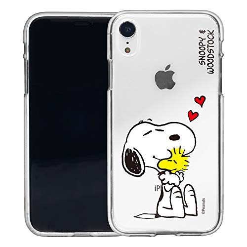 WiLLBee Compatible with iPhone XR Case Peanuts Clear TPU Cute Soft Jelly Cover - Smile Snoopy
