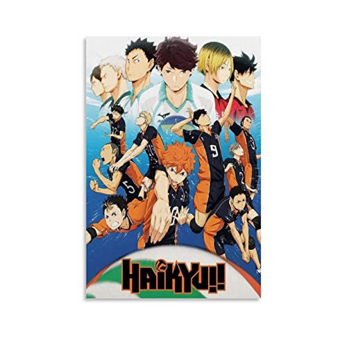 Haikyuu Anime Poster 24in X 36in Sport Volleyball Canvas Art Poster and Wall Art Picture Print Modern Family Bedroom Decor Posters 16x24inch 40x60cm
