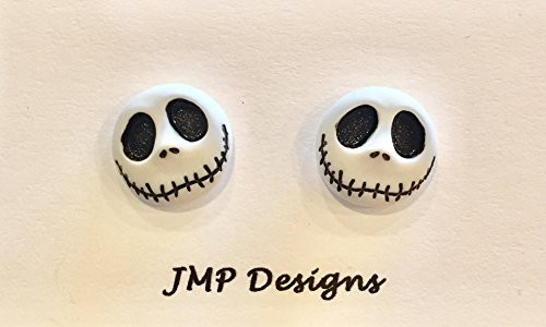 JACK SKELLINGTON Stud Earrings. NIGHTMARE BEFORE CHRISTMAS. Disney Inspired. Disneyland. Pierced Earrings.