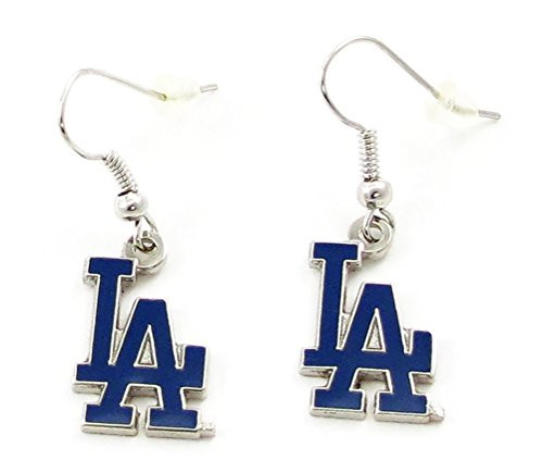 Los Angeles Dodgers MLB Dangle Earrings - Baseball Fashion Novelty Jewelry