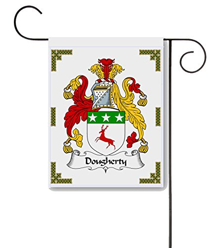 Carpe Diem Designs Dougherty Coat of Arms Dougherty Family Crest 11 X 15 Garden Flag  Made in The U.S.A.