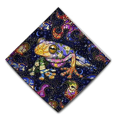 Frog Psychadelic Diamond Tapestry Wall Hanging by Dan Morris