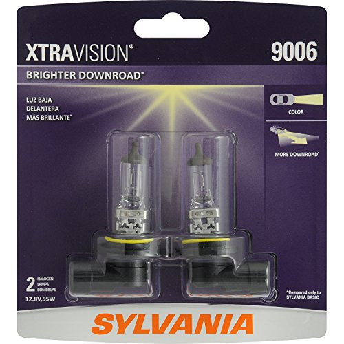 SYLVANIA 9006 XtraVision Halogen Headlight Bulb, (Contains 2 Bulbs)