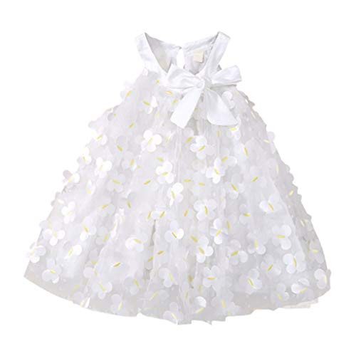 Shan-S 1-6T Toddler Baby Kids Girls Bowknot Floral Tulle Dress Sundress Wedding Party Princess Dresses Clothes Outfit Shan-S 1-6T Toddler Baby Kids Girls Bowknot Floral Tulle Dress Sundress Wedding Party Princess Dresses Clothes Outfit