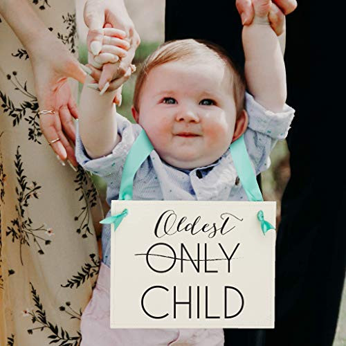 Only Child -  Oldest Child Sign   Pregnancy Announcement Banner for Big Brother or Sister