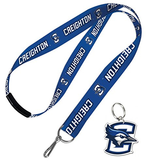 WinCraft Bundle 2 Items Creighton Bluejays 1 Lanyard with Breakaway Safety Clasp and 1 Premium Key Ring WinCraft Bundle 2 Items Creighton Bluejays 1 Lanyard with Breakaway Safety Clasp and 1 Premium Key Ring